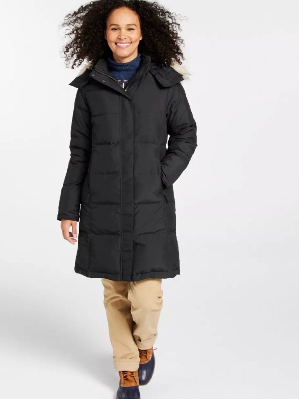 L.L. Bean Women's Ultrawarm Coat, Three Quarter Length Size Large